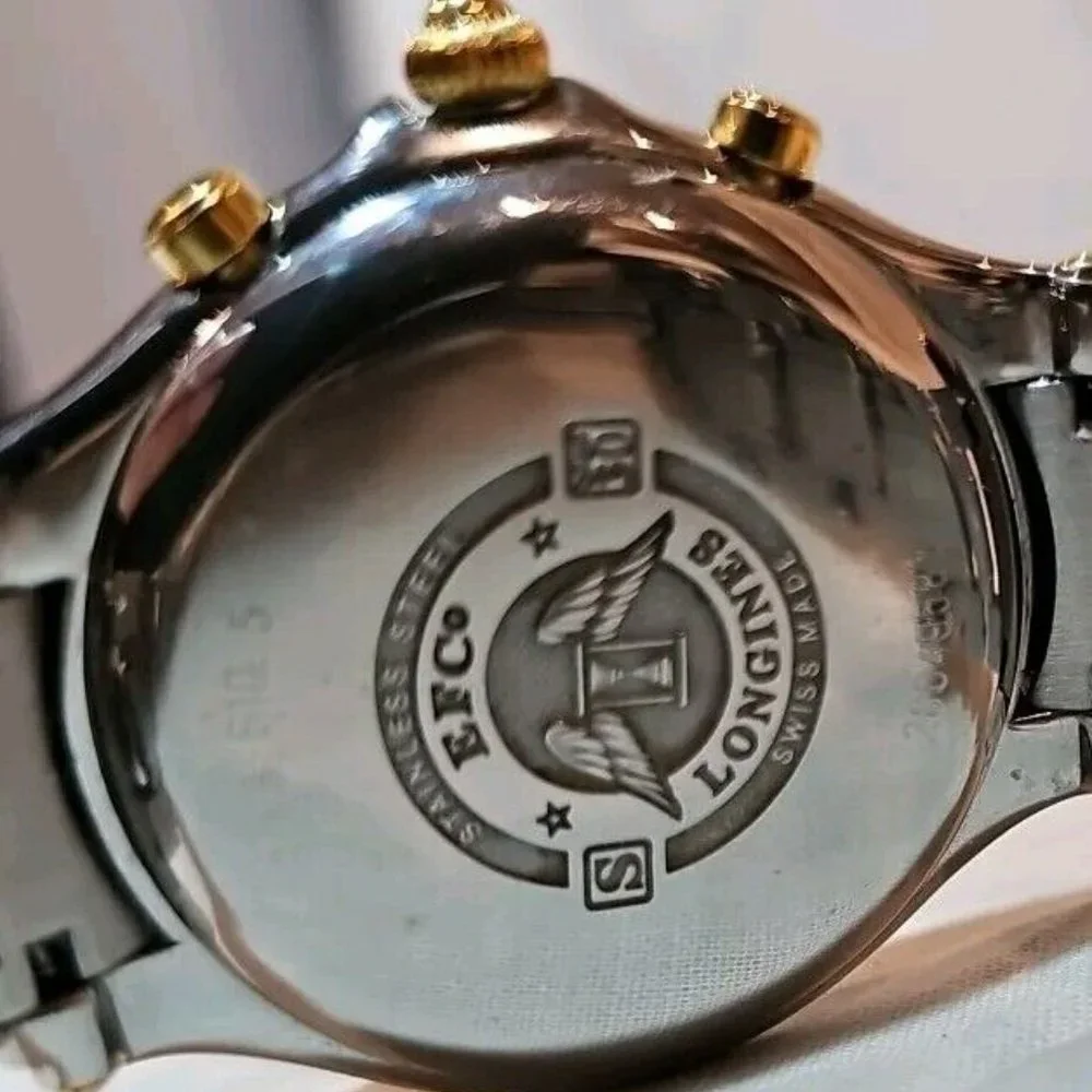 Vintage 1969 Longines Golden Wing Gold Mens Watch L3.610.5 35mm Stainless Steel - Picture 11 of 13